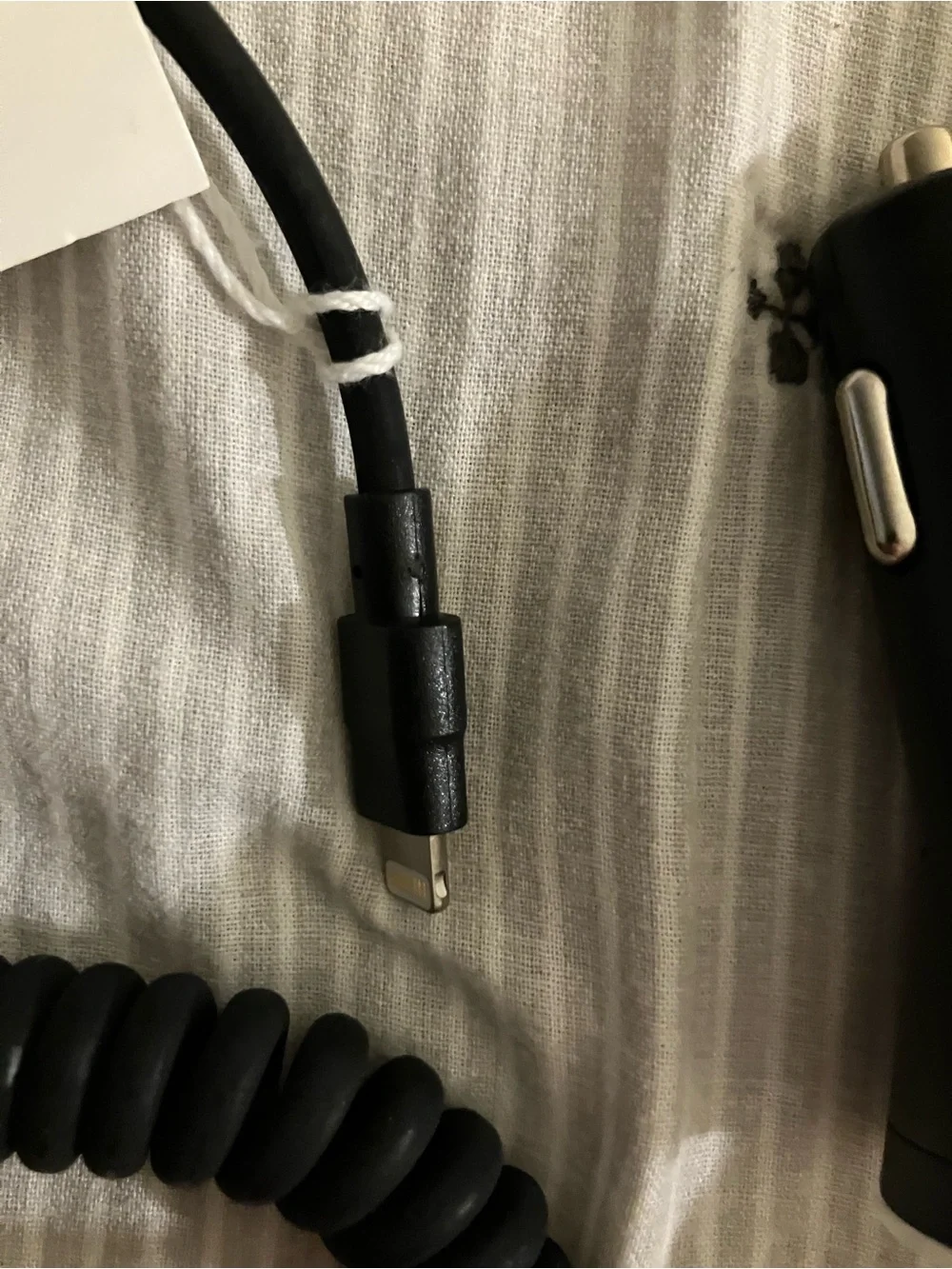 Verizon Black Vehicle Car Charger with 9 ft Coiled Cable